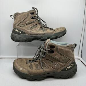 Oboz Sawtooth X Boots Womens 10 Brown B Dry Leather Mid Hiking Shoes